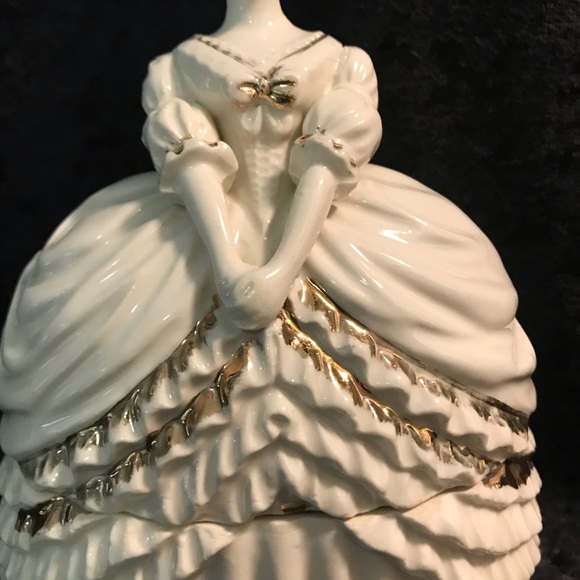 Vintage Powder container / jar figural woman Beautiful Glamour - Picture 6 of 11